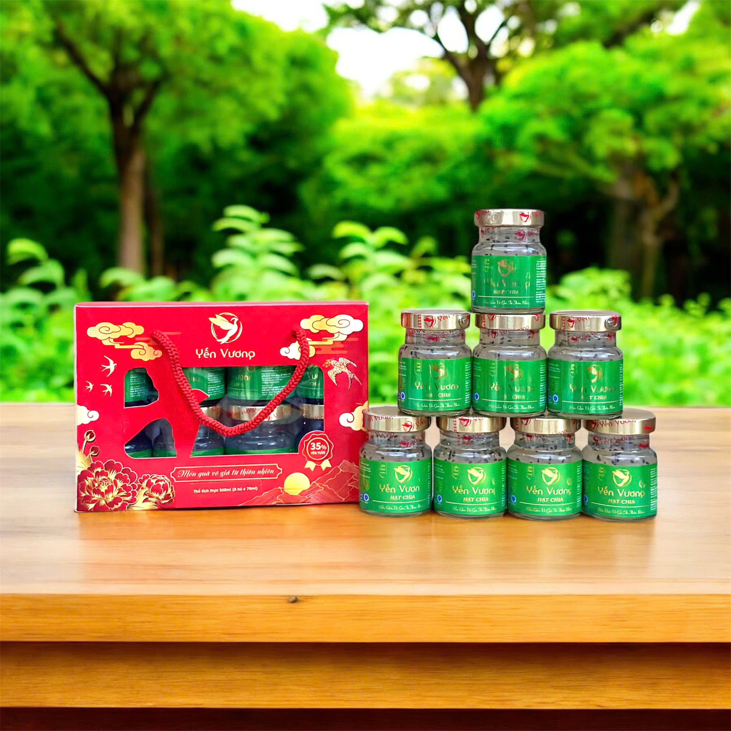 Lốc 8 hũ yến Vương 70ml Hạt Chia&nbsp;